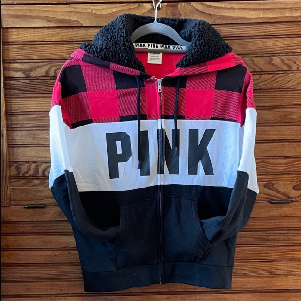 PINK Victoria's Secret Hoodie - Red and Black